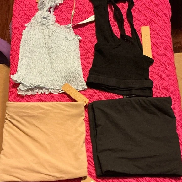 SKIMS Women's Intimates Set - Black, Light Blue, Tan - Picture 1 of 5